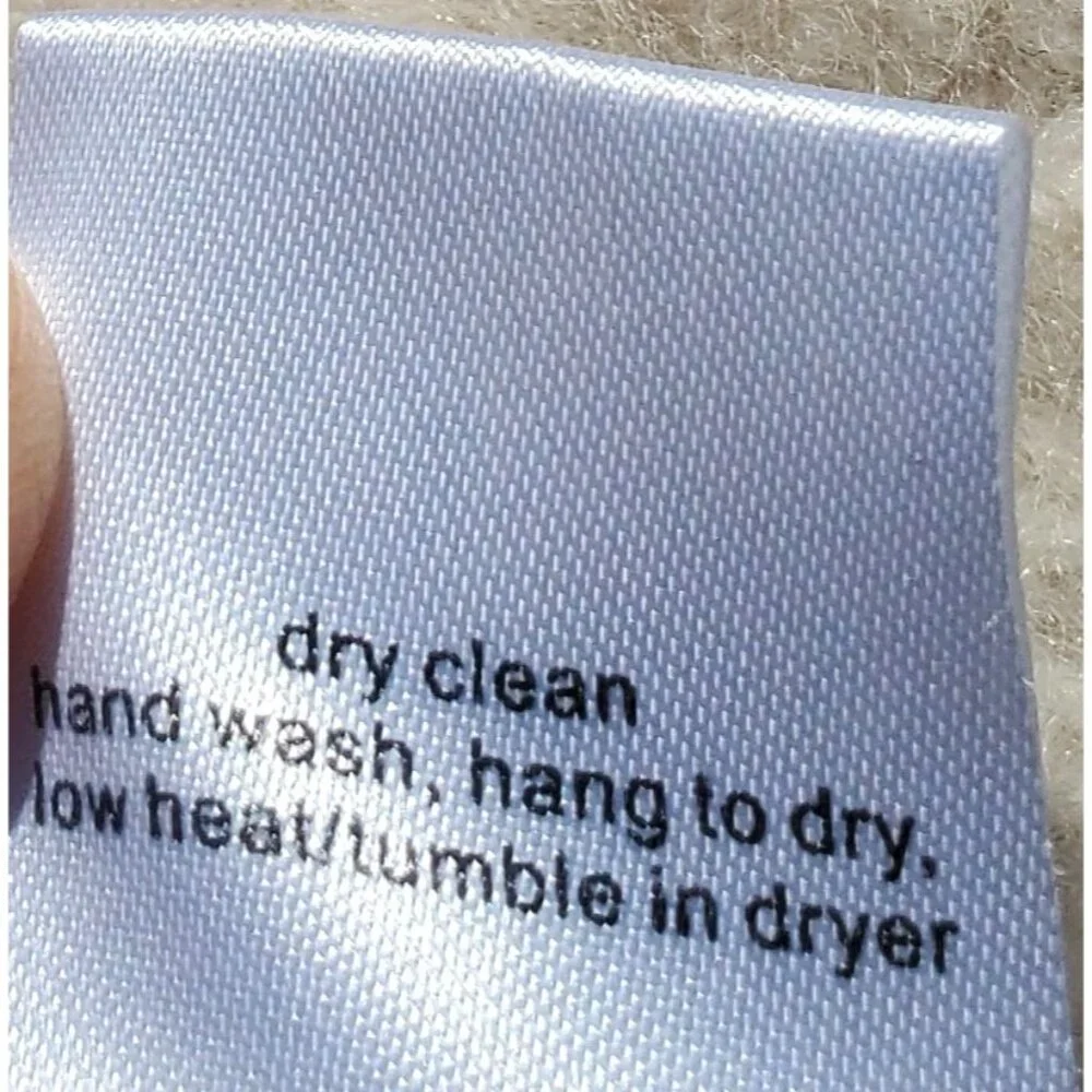 Brazeau Tricot 100% Cashmere Boxy Pullover Sweater Ivory Malibu L XL - Picture 10 of 12